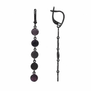 Серьги из Серебра 925 Приволжский ювелир арт. 314546, чёрный оксид.