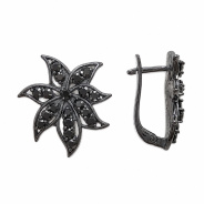 Серьги из Серебра 925 Приволжский ювелир арт. 314560-FA73, чёрный оксид.