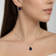 Серьги из Серебра 925 Приволжский ювелир арт. 316396-SH59, Родирование + золочение.