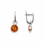 Серьги из Серебра 925 Приволжский ювелир арт. 316398-GH42, Родирование + золочение.