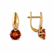Серьги из Серебра 925 Приволжский ювелир арт. 318230-FA11GH42, лимонное золочение.