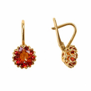 Серьги из Серебра 925 Приволжский ювелир арт. 318247-GH42, лимонное золочение.