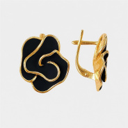 Серьги из Серебра 925 Приволжский ювелир арт. 318508, лимонное золочение.