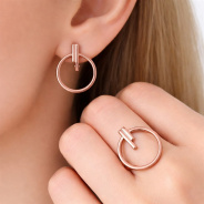 Серьги из Серебра 925 Приволжский ювелир арт. 31N103, KLIAR розовый.