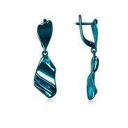 Серьги из Серебра 925 Приволжский ювелир арт. 31P124, KLIAR бирюзовый.