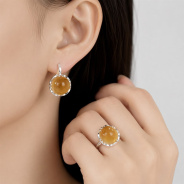 Серьги из Серебра 925 Приволжский ювелир арт. 331250-CT20, Родирование.