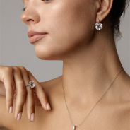 Серьги из Серебра 925 Приволжский ювелир арт. 331250-FA11, Родирование.