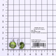 Серьги из Серебра 925 Приволжский ювелир арт. 331250-FA70, Родирование.