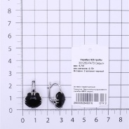Серьги из Серебра 925 Приволжский ювелир арт. 331250-FA73, Родирование.