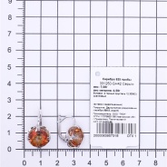 Серьги из Серебра 925 Приволжский ювелир арт. 331250-GH42, Родирование.