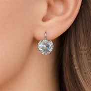 Серьги из Серебра 925 Приволжский ювелир арт. 331250-GH, Родирование.