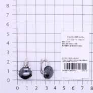 Серьги из Серебра 925 Приволжский ювелир арт. 331250-GM, Родирование.