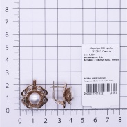 Серьги из Серебра 925 Приволжский ювелир арт. 332813-ZM07, Золочение в два слоя.
