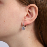 Серьги из Серебра 925 Приволжский ювелир арт. 341098-FA11, Родирование.