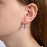 Серьги из Серебра 925 Приволжский ювелир арт. 341098-FA11, Родирование.