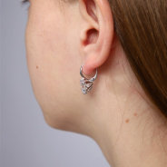 Серьги из Серебра 925 Приволжский ювелир арт. 341098-FA11, Родирование.