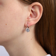 Серьги из Серебра 925 Приволжский ювелир арт. 341098-FA11, Родирование.