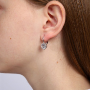 Серьги из Серебра 925 Приволжский ювелир арт. 341098-FA11, Родирование.