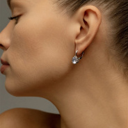 Серьги из Серебра 925 Приволжский ювелир арт. 341098-FA11, Родирование.