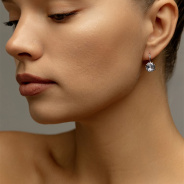 Серьги из Серебра 925 Приволжский ювелир арт. 341098-FA11, Родирование.