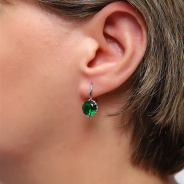 Серьги из Серебра 925 Приволжский ювелир арт. 341098-FA22, Родирование.