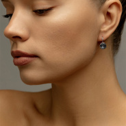 Серьги из Серебра 925 Приволжский ювелир арт. 341098-GH73, Родирование.