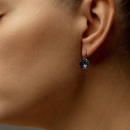 Серьги из Серебра 925 Приволжский ювелир арт. 341098-GH73, Родирование.