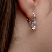 Серьги из Серебра 925 Приволжский ювелир арт. 341098-GH, Родирование.