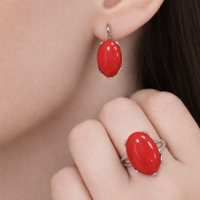 Серьги из Серебра 925 Приволжский ювелир арт. 341700-KR, Родирование.