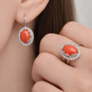 Серьги из Серебра 925 Приволжский ювелир арт. 341811-FA11KR, Родирование.