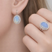 Серьги из Серебра 925 Приволжский ювелир арт. 341811-FA11LN, Родирование.