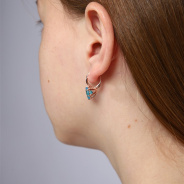 Серьги из Серебра 925 Приволжский ювелир арт. 342098-FA15, Золочение в два слоя.