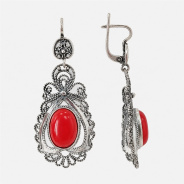 Серьги из Серебра 925 Приволжский ювелир арт. 343660-KR26, Оксид.