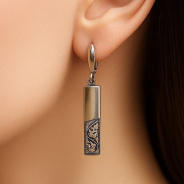 Серьги из Серебра 925 Приволжский ювелир арт. 343933, Оксид.