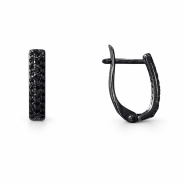 Серьги из Серебра 925 Приволжский ювелир арт. 344871-FA73, чёрный оксид.