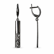 Серьги из Серебра 925 Приволжский ювелир арт. 344933, чёрный оксид.