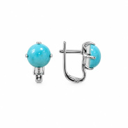 Серьги из Серебра 925 Приволжский ювелир арт. 351141-BM, Родирование.