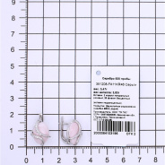 Серьги из Серебра 925 Приволжский ювелир арт. 351208-FA11KR46, Родирование.