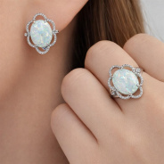 Серьги из Серебра 925 Приволжский ювелир арт. 351245-FA11OP07, Родирование.