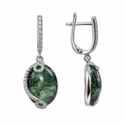 Серьги из Серебра 925 Приволжский ювелир арт. 351270-FA11SN, Родирование.
