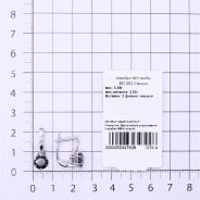 Серьги из Серебра 925 Приволжский ювелир арт. 351292-FA73, Родирование.
