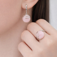 Серьги из Серебра 925 Приволжский ювелир арт. 351306-KR46, Родирование.