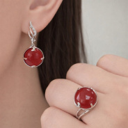 Серьги из Серебра 925 Приволжский ювелир арт. 351308-FA11SR, Родирование.