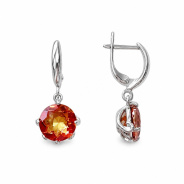 Серьги из Серебра 925 Приволжский ювелир арт. 351310-GH42, Родирование.