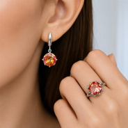 Серьги из Серебра 925 Приволжский ювелир арт. 351310-GH42, Родирование.