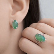 Серьги из Серебра 925 Приволжский ювелир арт. 351313-AG22, Родирование.