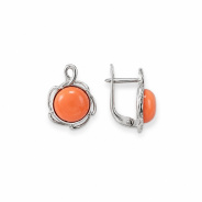 Серьги из Серебра 925 Приволжский ювелир арт. 351340-KR, Родирование.
