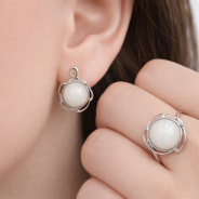 Серьги из Серебра 925 Приволжский ювелир арт. 351340-NF07, Родирование.