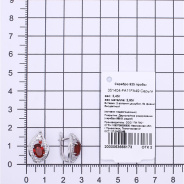 Серьги из Серебра 925 Приволжский ювелир арт. 351404-FA11FA49, Родирование.