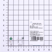 Серьги из Серебра 925 Приволжский ювелир арт. 351431-FA22, Родирование.